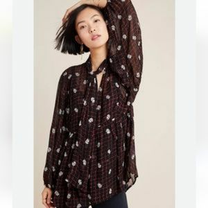 NWT Anthropologie Not So Serious Elysia blouse by Pallavi Mohan